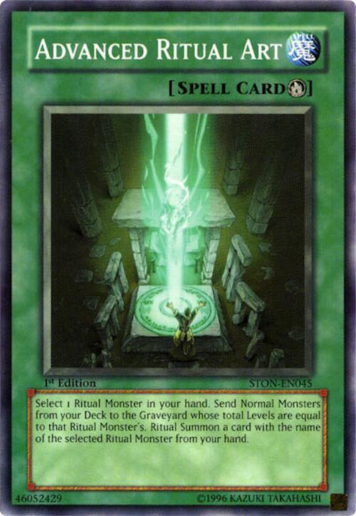 Advanced Ritual Art STON-EN045 card from Strike of Neos