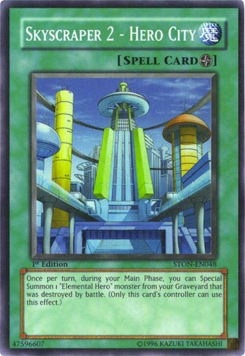 Skyscraper 2 - Hero City STON-EN048 card from Strike of Neos