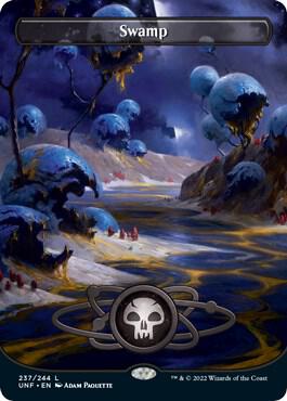Swamp (Borderless) 237 card from Unfinity