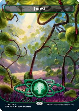 Forest (Borderless) 239 card from Unfinity