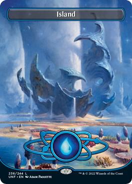 Island (Borderless) 236 card from Unfinity