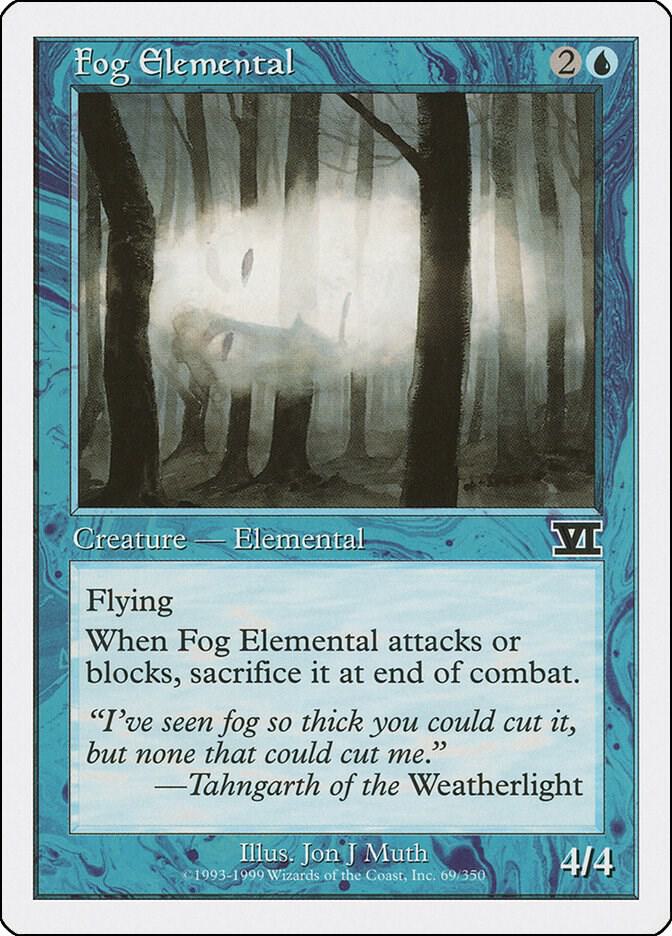 Fog Elemental 69 card from Classic Sixth Edition