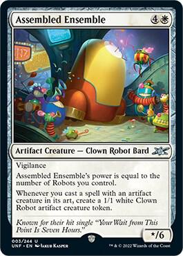 Assembled Ensemble 3 card from Unfinity