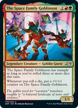 The Space Family Goblinson 179 card from Unfinity