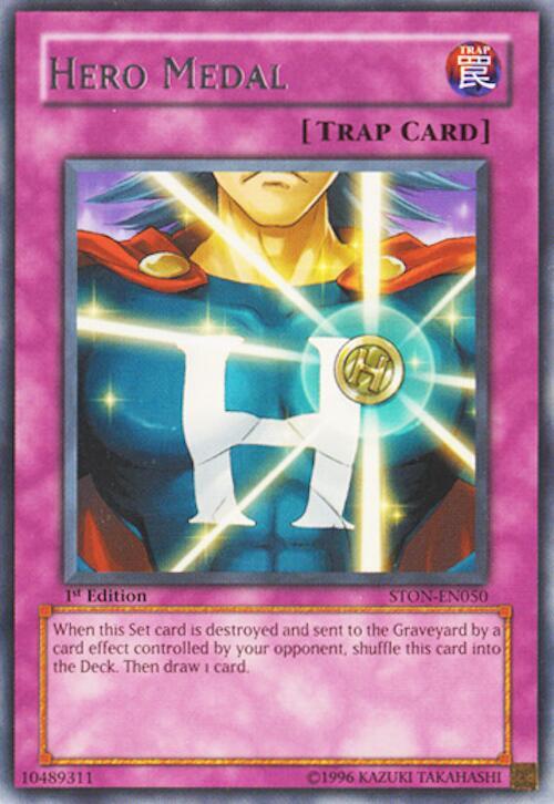 Hero Medal STON-EN050 card from Strike of Neos
