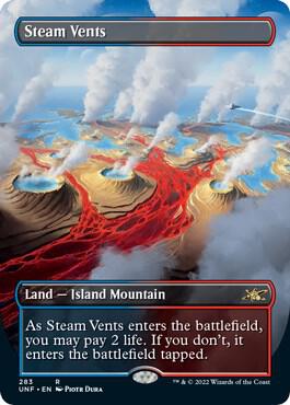 Steam Vents (Borderless) 283 card from Unfinity