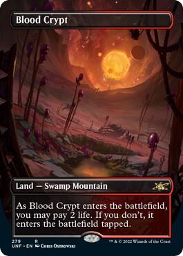 Blood Crypt (Borderless) 279 card from Unfinity
