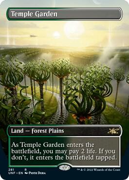 Temple Garden (Borderless) 281 card from Unfinity