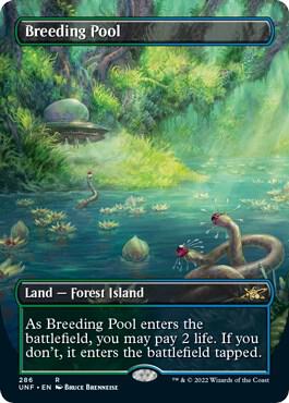 Breeding Pool (Borderless) 286 card from Unfinity