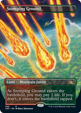 Stomping Ground (Borderless) 280 card from Unfinity