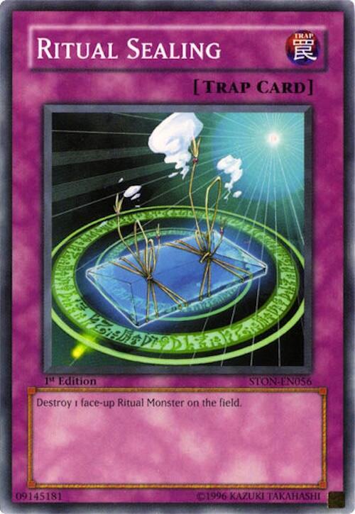 Ritual Sealing STON-EN056 card from Strike of Neos