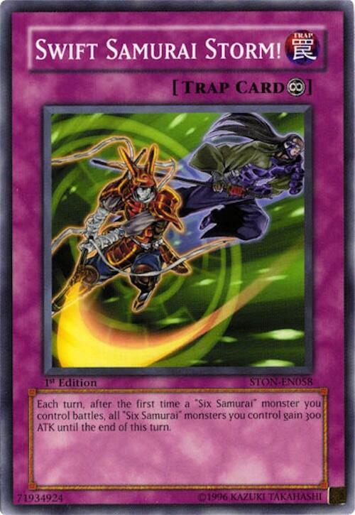 Swift Samurai Storm! STON-EN058 card from Strike of Neos