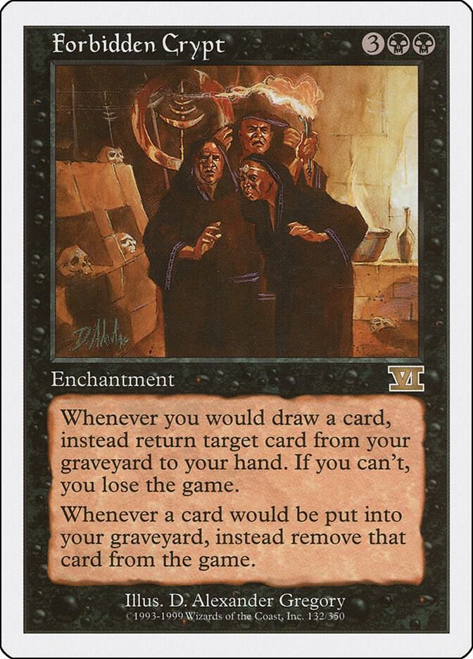 Forbidden Crypt 132 card from Classic Sixth Edition