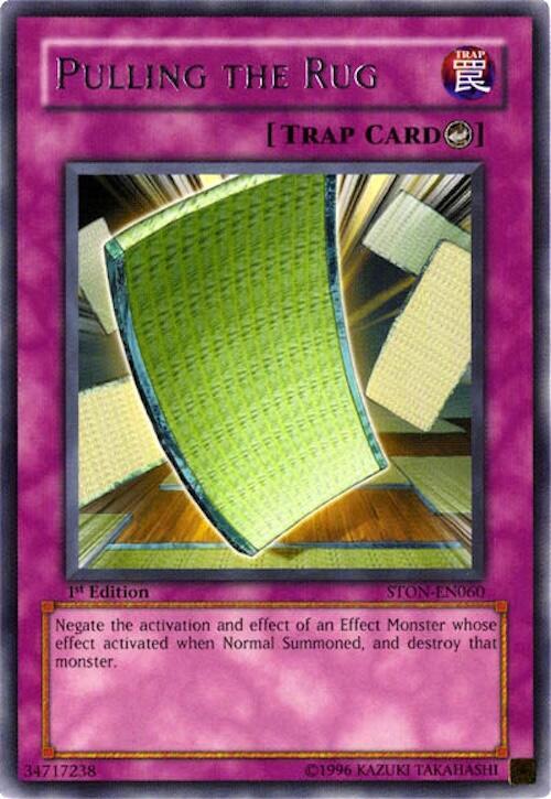 Pulling the Rug STON-EN060 card from Strike of Neos