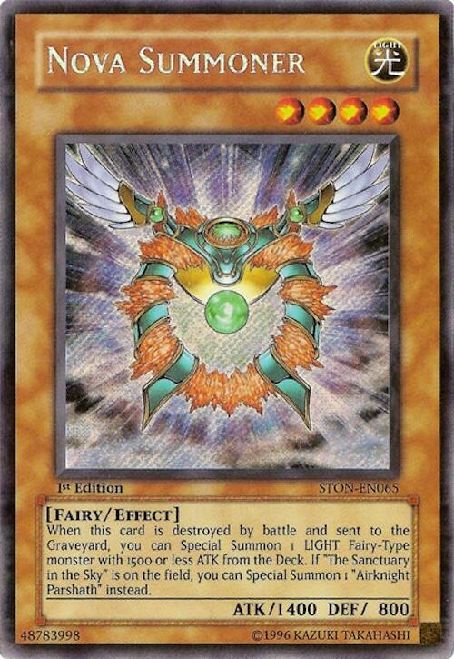Nova Summoner STON-EN065 card from Strike of Neos