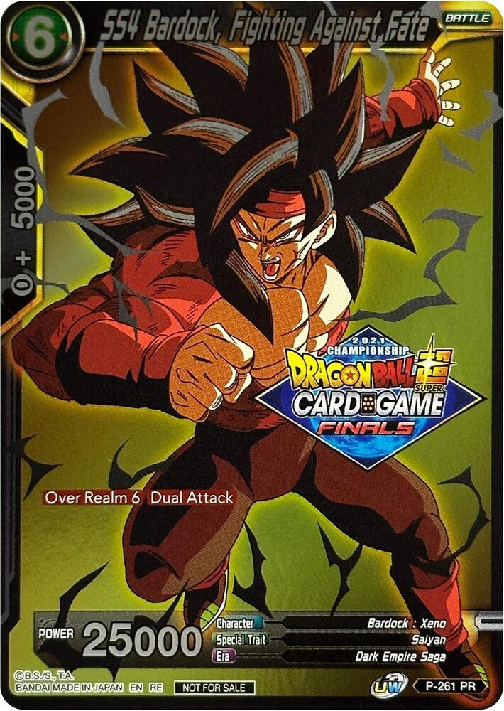 SS4 Bardock, Fighting Against Fate (2021 Tournament Pack Vault Set) P-261 card from Promotion Cards
