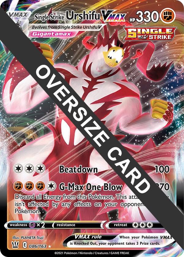 Single Strike Urshifu VMAX 086/163 card from Jumbo Cards