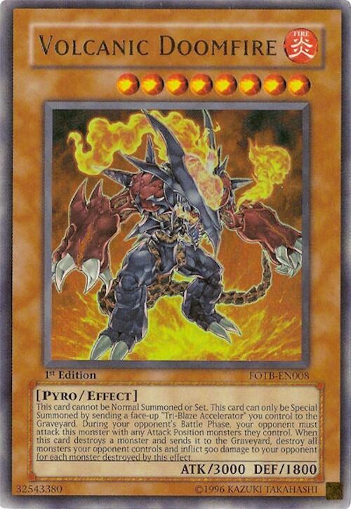 Volcanic Doomfire FOTB-EN008 card from Force of the Breaker