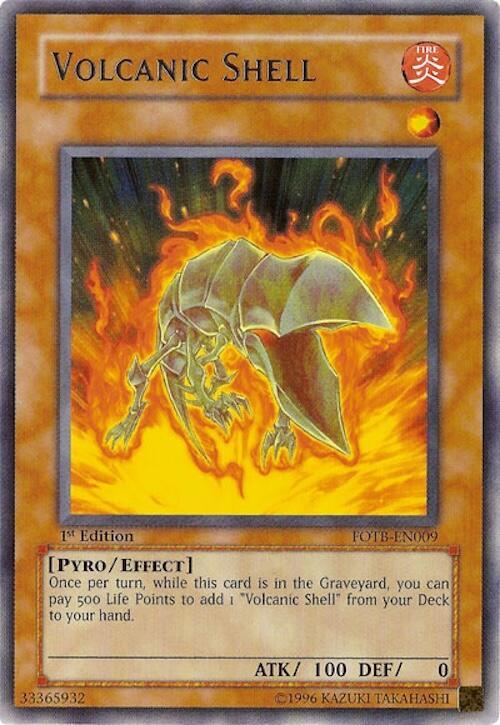 Volcanic Shell FOTB-EN009 card from Force of the Breaker