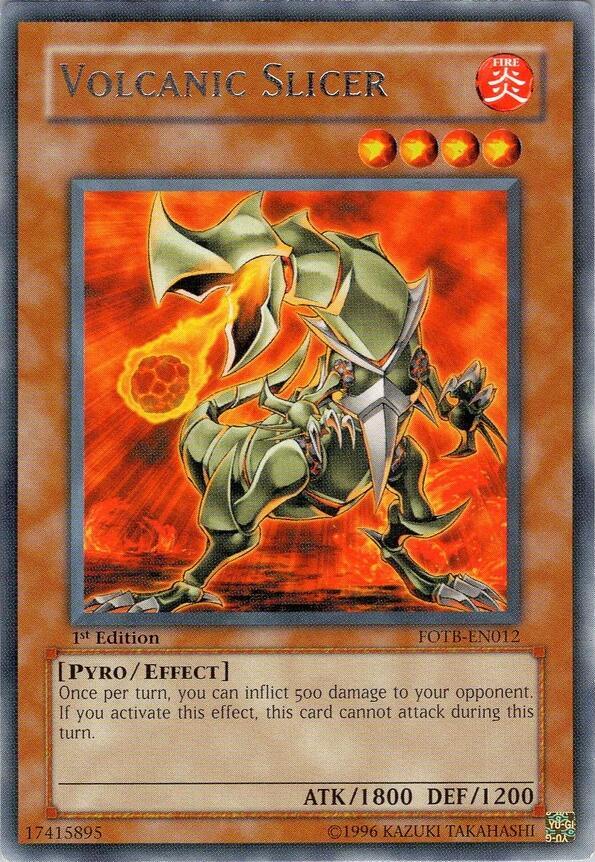 Volcanic Slicer FOTB-EN012 card from Force of the Breaker