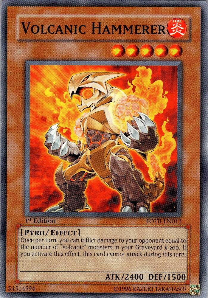 Volcanic Hammerer FOTB-EN013 card from Force of the Breaker