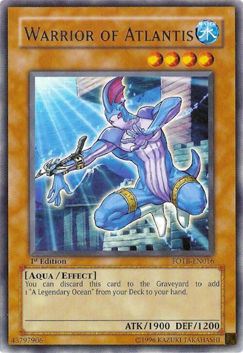 Warrior of Atlantis FOTB-EN016 card from Force of the Breaker