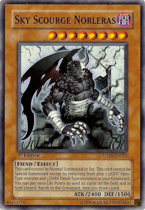 Sky Scourge Norleras FOTB-EN022 card from Force of the Breaker