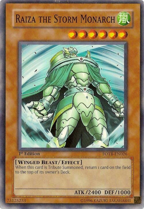 Raiza the Storm Monarch FOTB-EN026 card from Force of the Breaker
