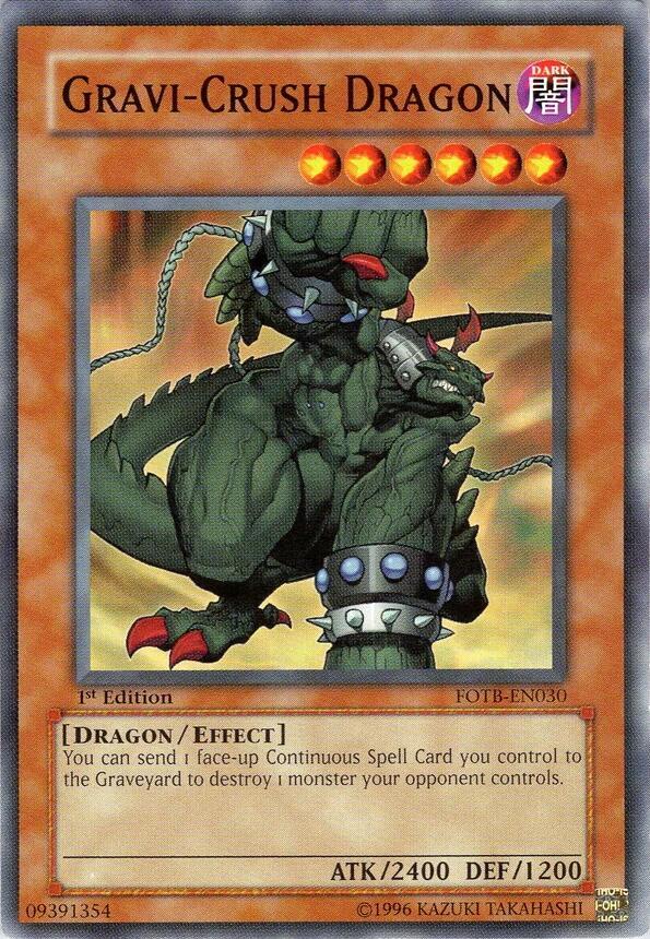 Gravi-Crush Dragon FOTB-EN030 card from Force of the Breaker