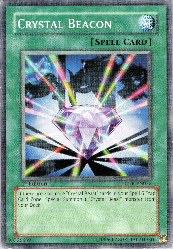 Crystal Beacon FOTB-EN032 card from Force of the Breaker