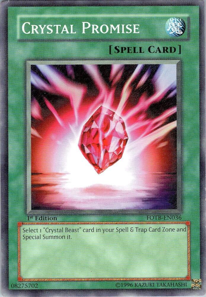 Crystal Promise FOTB-EN036 card from Force of the Breaker