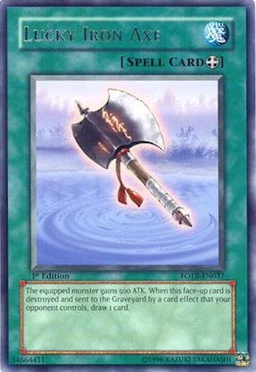 Lucky Iron Axe FOTB-EN037 card from Force of the Breaker