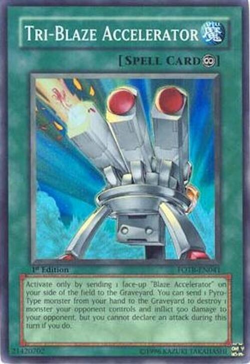 Tri-Blaze Accelerator FOTB-EN041 card from Force of the Breaker