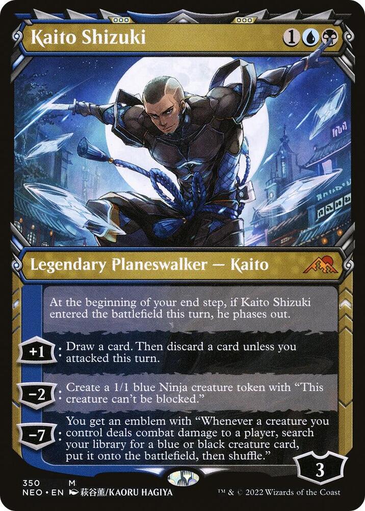 Kaito Shizuki (Showcase) 350 card from Kamigawa: Neon Dynasty