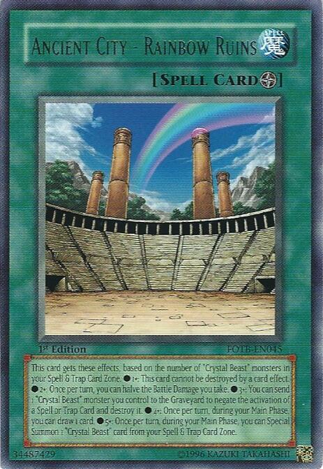 Ancient City - Rainbow Ruins FOTB-EN045 card from Force of the Breaker