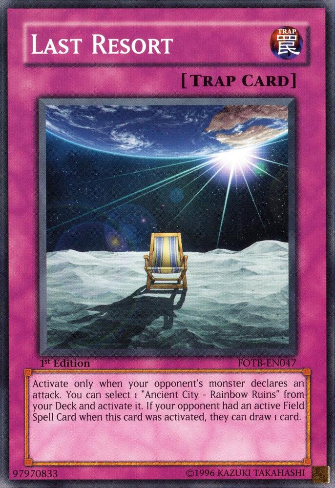 Last Resort FOTB-EN047 card from Force of the Breaker