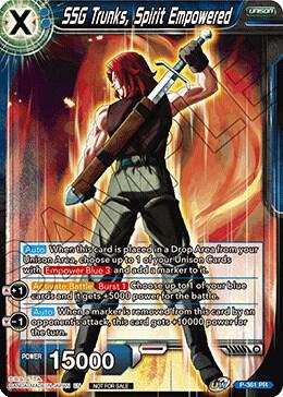 SSG Trunks, Spirit Empowered P-361 PR card from Promotion Cards