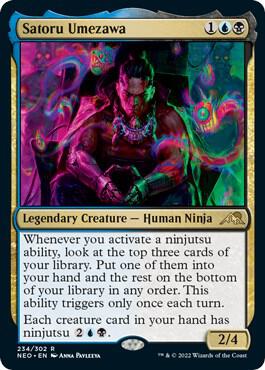 Satoru Umezawa 234 card from Kamigawa: Neon Dynasty