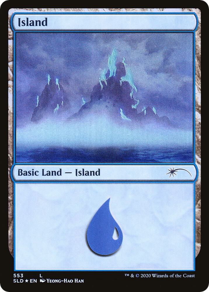 Island 553 card from Secret Lair Drop Series