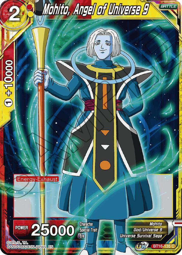 Mohito, Angel of Universe 9 BT16-135 card from Realm of the Gods