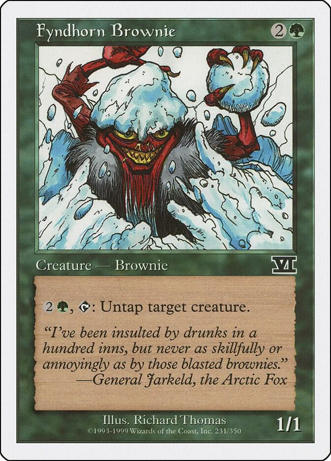 Fyndhorn Brownie 231 card from Classic Sixth Edition