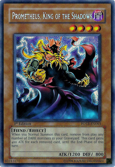 Prometheus, King of the Shadows FOTB-EN063 card from Force of the Breaker
