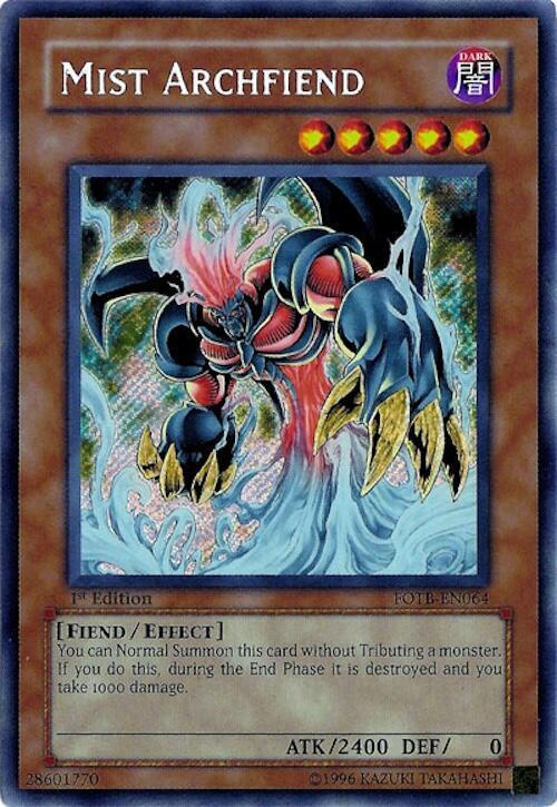 Mist Archfiend FOTB-EN064 card from Force of the Breaker