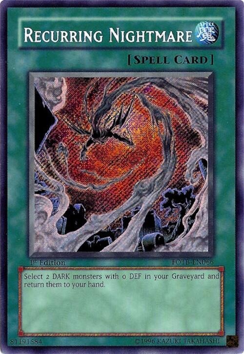 Recurring Nightmare FOTB-EN066 card from Force of the Breaker