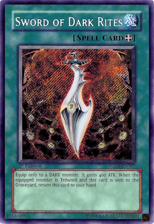 Sword of Dark Rites FOTB-EN067 card from Force of the Breaker