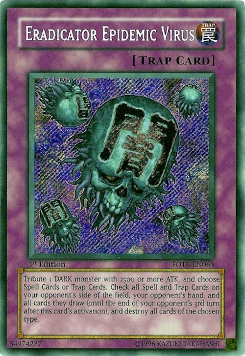 Eradicator Epidemic Virus FOTB-EN068 card from Force of the Breaker