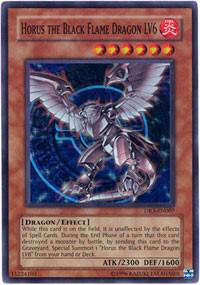 Horus the Black Flame Dragon LV6 DR3-EN007 card from Dark Revelation Volume 3