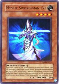 Mystic Swordsman LV4 DR3-EN012 card from Dark Revelation Volume 3
