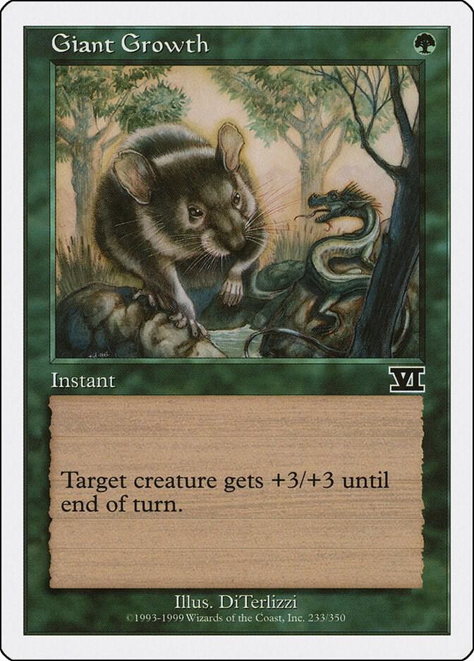 Giant Growth 233 card from Classic Sixth Edition