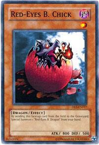 Red-Eyes B. Chick DR3-EN017 card from Dark Revelation Volume 3